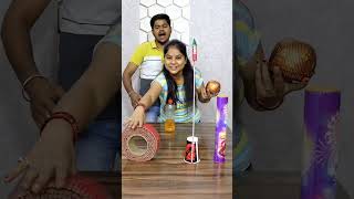 Mr Beast💵 Gola Sky Rocket Ladi Mix Crackers Challenge 😲  shorts crackers2024 diwali2024 viral [upl. by Astri427]