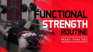 Muay Thai Strength Training  Functional strength and muscle building for MuayThai  session A [upl. by Ennylcaj]