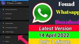 Fouad Whatsapp v927 Download kaise kare  How to download Fouad Whatsapp latest version v927 [upl. by Sikes]