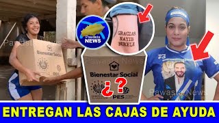 😱 Tatuandose agradece artista Hondureño a Bukele 😲 Esto traen las cajas de ayuda de El Salvador [upl. by Kcaj]