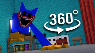 Poppy Playtime Chapter 3  Minecraft 360° VR Animation Huggy Wuggy Chase Scene [upl. by Nady]