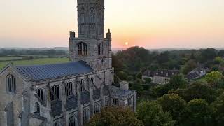 Fotheringhay Sunset DJI Drone Sept 2024 [upl. by Reni3]