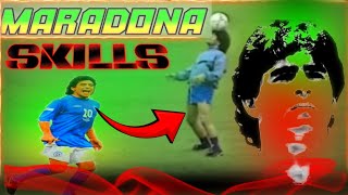 MARADONA Rare skills moments♦️ MARADONA training amazing skills [upl. by Asyram]