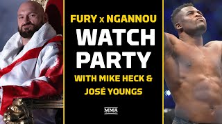 Fury vs Ngannou LIVE Stream  Main Event Watch Party  MMA Fighting [upl. by Kampmann]