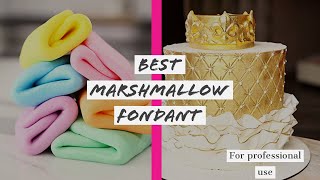 BEST MARSHMALLOW FONDANT RECIPE WITH BUTTER  NO MIXER [upl. by Jaquelyn]