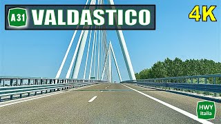 4K  Autostrada A31 della Valdastico  Badia P  Piovene R  Real Time [upl. by Diehl231]