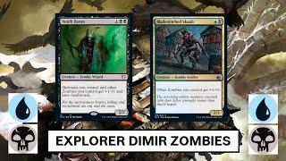 MTG Arena Explorer  Making Dimir Week Happen By Splashing Blue in Zombies [upl. by Acinorehs412]