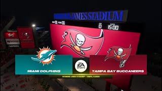 Madden NFL 24  Miami Dolphins Vs Tampa Bay Buccaneers Preseason Week 3 PS5 Madden 25 Rosters [upl. by Elrahc]