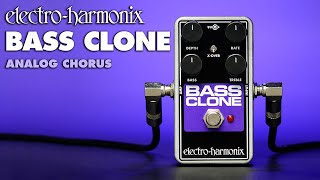 ElectroHarmonix Bass Clone Chorus Pedal [upl. by Ayikin]