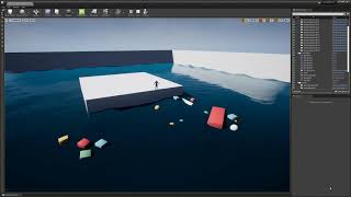 UE4 Gerstner Waves Ocean  Buoyancy [upl. by Cychosz870]