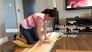 How to upholster a bench seat [upl. by Chainey]