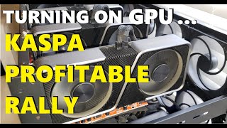 TURNING ON MY GPUs 😲 KASPA PROFITABLE RALLY 💰 Nicehash  HiveOS [upl. by Lilahk]