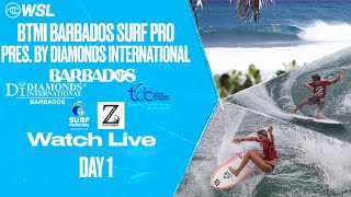 Watch LIVE 2024 BTMI Barbados Surf Pro presented by Diamonds International  Day 1 [upl. by Daughtry]