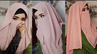 Full coverage Hijab tutorial with niqab  Everyday Hijab  hijab style  Beyouandbeauty [upl. by Jeana]