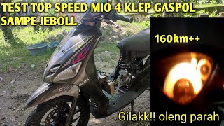 Test drive mio 170 cc 4 klep topspeed 160 [upl. by Aicetal]