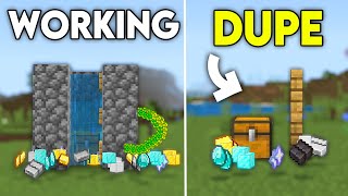 TOP 3 WORKING DUPLICATION GLITCHES IN 121 Minecraft Bedrock [upl. by Netneuq258]