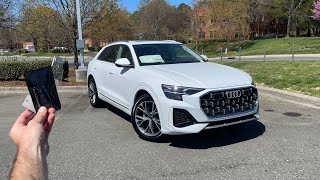 2024 Audi Q8 Premium Plus Start Up Test Drive Walkaround POV and Review [upl. by Anyl]