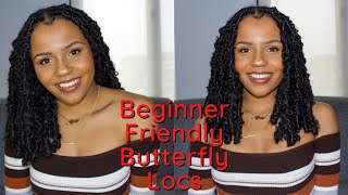 Individual Crochet Butterfly Loc Bob on Long Hair  Beginner Friendly Janet Collection Nala Tress 3x [upl. by Heinrich]