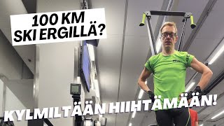 Hiihtoloma Onnistuuko 100 km Ski Erg laitteella osa 1 [upl. by Kellda]