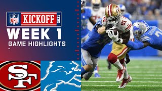 49ers vs Lions Week 1 Highlights  NFL 2021 [upl. by Emile]