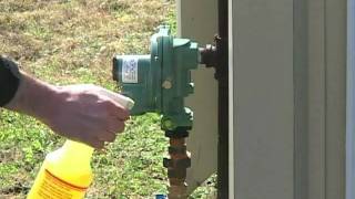 Koch amp Associates Inc Propane Leak Check Test Demonstration [upl. by Carlyle942]