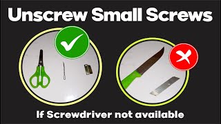 How to Unscrew a Screw without a Screwdriver  Unscrew [upl. by Sioled]