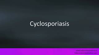 Pronunciation of the words quotCyclosporiasisquot [upl. by Llarret]