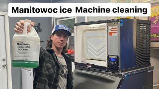 How to clean a Manitowoc ice machine  step by step instructions [upl. by Naveb930]