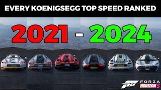 ALL 8 KOENIGSEGG Top Speed Ranked Forza Horizon 5 [upl. by Murial]