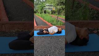 मत्स्यासन  Fish Pose yoga yogicpoojagoals motivation matsyasana fishpose shorts radheradhe [upl. by Eseilanna]