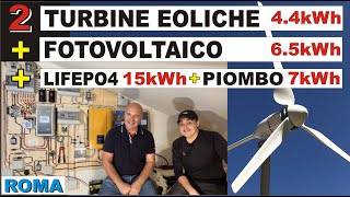 IMPIANTO CON 2 TURBINE fotovoltaico eolico [upl. by Rania]