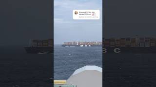 20000 containers ka MSC ship 🚢😱😱 ship travel [upl. by Alhan]