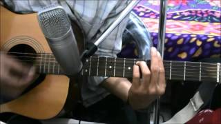 Mere Mehboob Qayamat Hoghi  SIMPLE COMPLATE GUITAR COVER LESSON CHORDS EASY VERSION [upl. by Rialcnis]