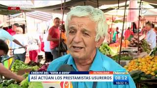 Prestamistas colombianos amenazan a feriantes de Santiago  Matinal de CHV [upl. by Ahiel]