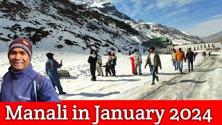 Manali Current Situation update on 03 January 2024 Atal Tunnel [upl. by Asimaj]