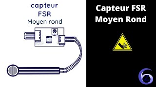 Capteur de forcepression fsr rond moyen [upl. by Stover]