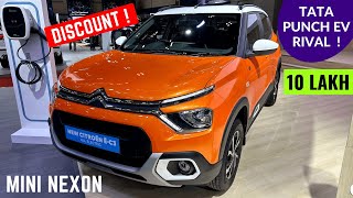 Tata PUNCH EV Rival  Rs 10 Lakh SUV  Citroen eC3 2024 Heavy Discount  Tata Punch EV Electric 2024 [upl. by Mariejeanne]