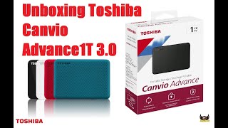 Unboxing Toshiba Canvio Advance1T 30 [upl. by Ennayoj766]