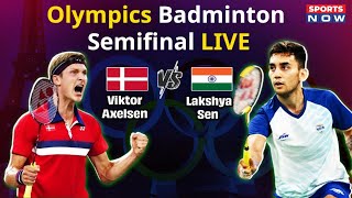 Olympics Badminton Semifinal Live  Lakshya Sen vs Viktor Axelsen  Paris Olympics 2024 [upl. by Lita]