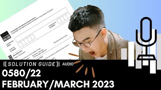 058022 FebruaryMarch 2023 Marking Scheme MS Audio Voiceover [upl. by Ahtilat]