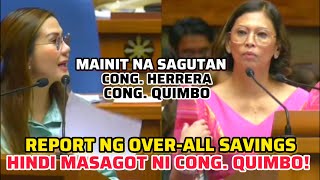 REPORT NG OVERALL SAVINGS HIINDI MASAGOT NI CONG QUIMBO [upl. by Airamat937]