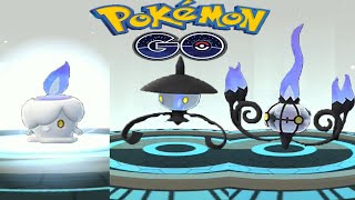 Litwick evolution into Lampent and Chandelure in Pokemon GO  Trainer Ari [upl. by Nomelihp305]