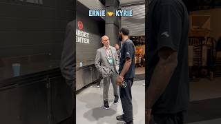 Ernie Johnson amp Kyrie Irving chopping it up 🤝 [upl. by Nogas794]