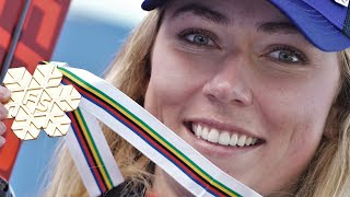 Mikaela Shiffrin wins super combined world title breaks American record  NBC Sports [upl. by Tung]