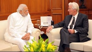 Actor Richard Gere Meets Prime Minister Narendra Modi  BT [upl. by Anelleh935]