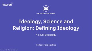 Defining Ideology  Beliefs in Society  ALevel Sociology [upl. by Darbee658]