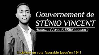 Le gouvernement de Sténio Vincent en 7 Minutes Philo NS4 [upl. by Deanne]