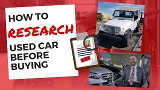 How to Research a Used Car Before Buying Car Buying Tips in 2020 [upl. by Dannel452]