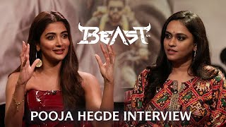 Pooja Hegde interview about Beast  In Cinema April 13th [upl. by Platas]