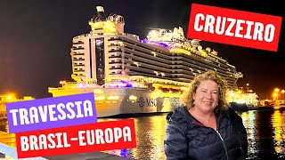 Cruzeiro de TRAVESSIA Brasil  Europa Veja o que tem para fazer no NAVIO [upl. by Tj]